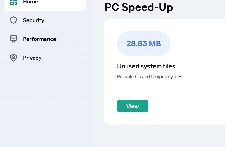Speed up computer performance with Kaspersky